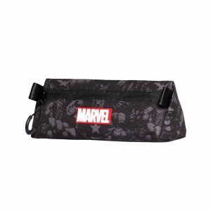 Estojo Escolar Marvel Neon Triangular, Preto