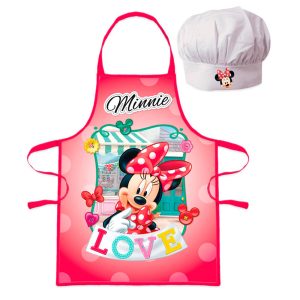 Conjunto infantil Chef Minnie, Disney – Avental+Chapéu