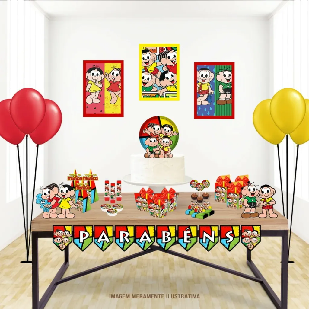 Aniversario Tema Turma da Mônica Studio e Pdf - Image 2