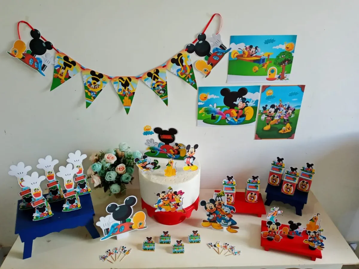 Centro de Mesa do Mickey Studio e Pdf - Image 2