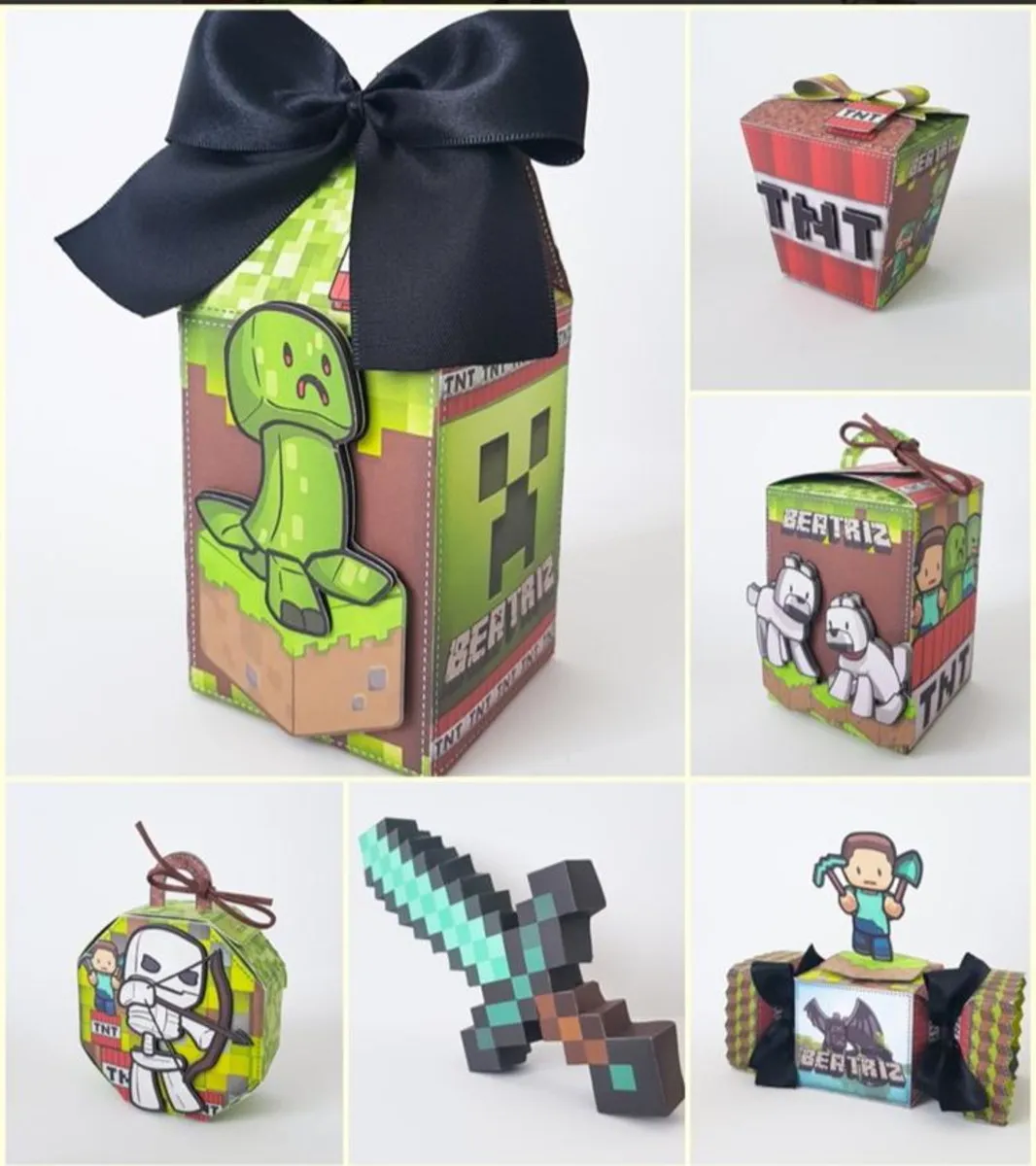Decoração Tema Minecraft Studio, Png e Pdf