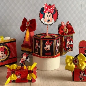 Decoracao da Minnie Vermelha Simples