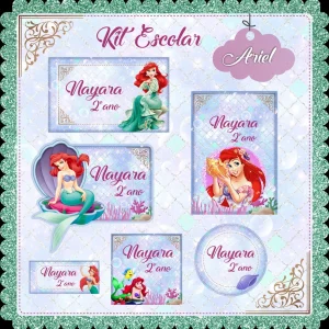 Etiqueta Escolar Personalizada Ariel