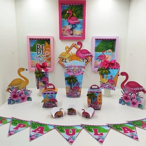 Festa Tema Flamingo Studio e Pdf