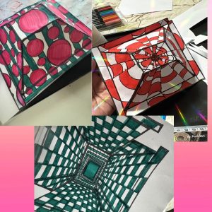 Atividade  5 moldes em 3D Op Art