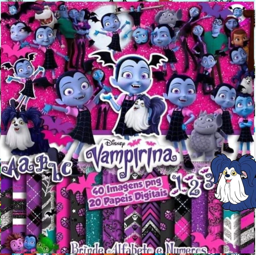 Kit Scrapbook e Cliparts Vampirina - Image 2