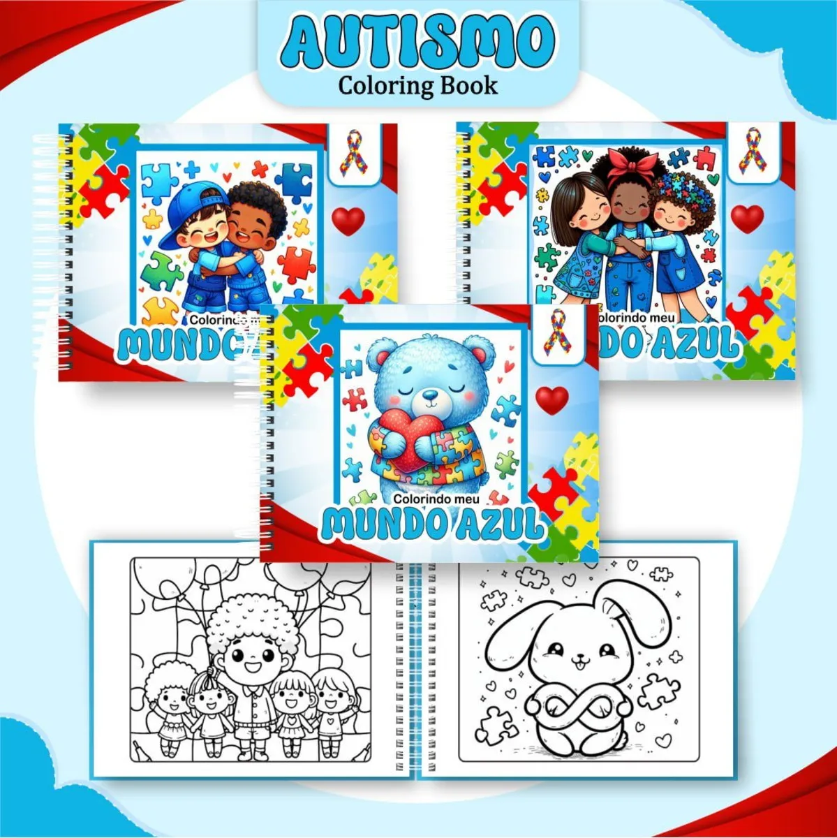 Livro de Colorir Autismo Pintar Pdf - Image 2