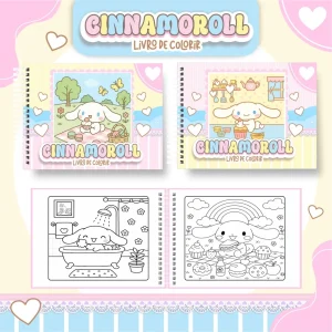 Livro de Colorir Cinnamoroll Para Imprimir