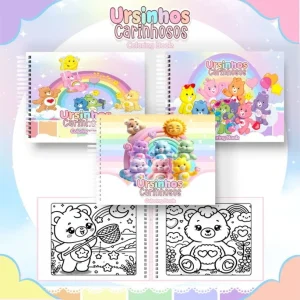 Livro de Colorir Pintar Ursinhos Carinhosos