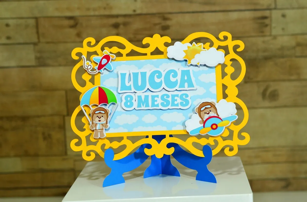 Tema de Festa Ursinho Aviador Studio e Pdf - Image 5