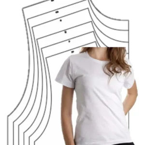 Molde Camiseta Baby Look Feminina