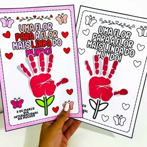 Atividade Mãozinhas para o Dia da Mulher