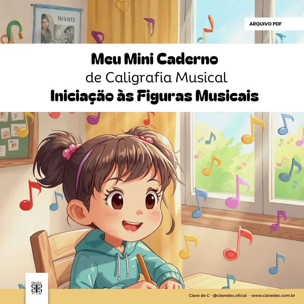 Arquivo em PDF | Meu Mini Caderno de Caligrafia Musical – Iniciação às Figuras Musicais - Image 2
