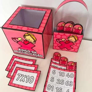 Bingo da Multiplicação com 25 Cartelas