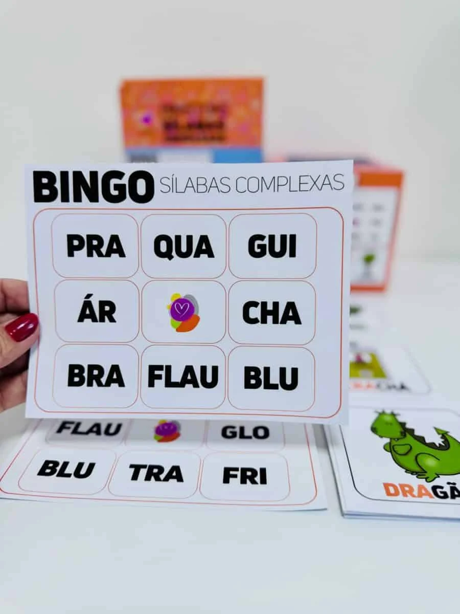 Bingo das Sílabas Complexas com 30 Cartelas - Image 4