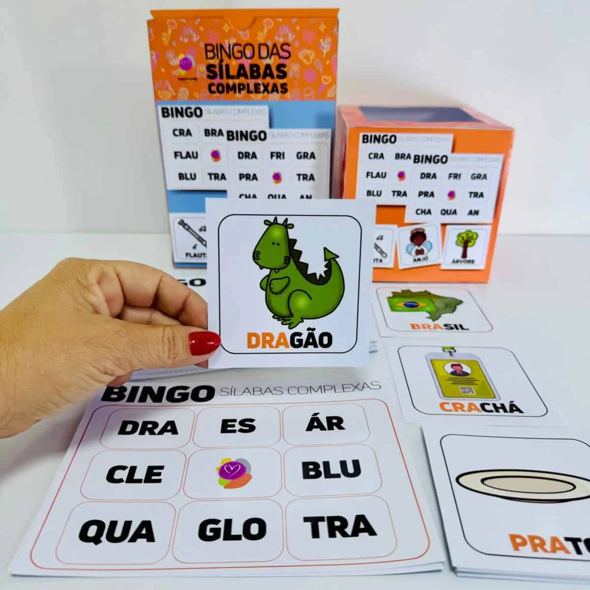 Bingo das Sílabas Complexas com 30 Cartelas - Image 2