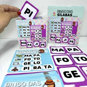 Bingo das Sílabas Simples com 24 Cartelas