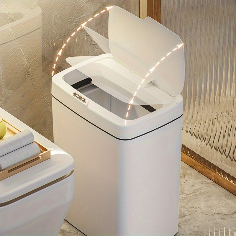Lixeira com Sensor Automático Inteligente Abre Fácil em Toque Cesto Lixo Casa Quarto Banheiro Cozinha Escritório 16 Litros - Image 7