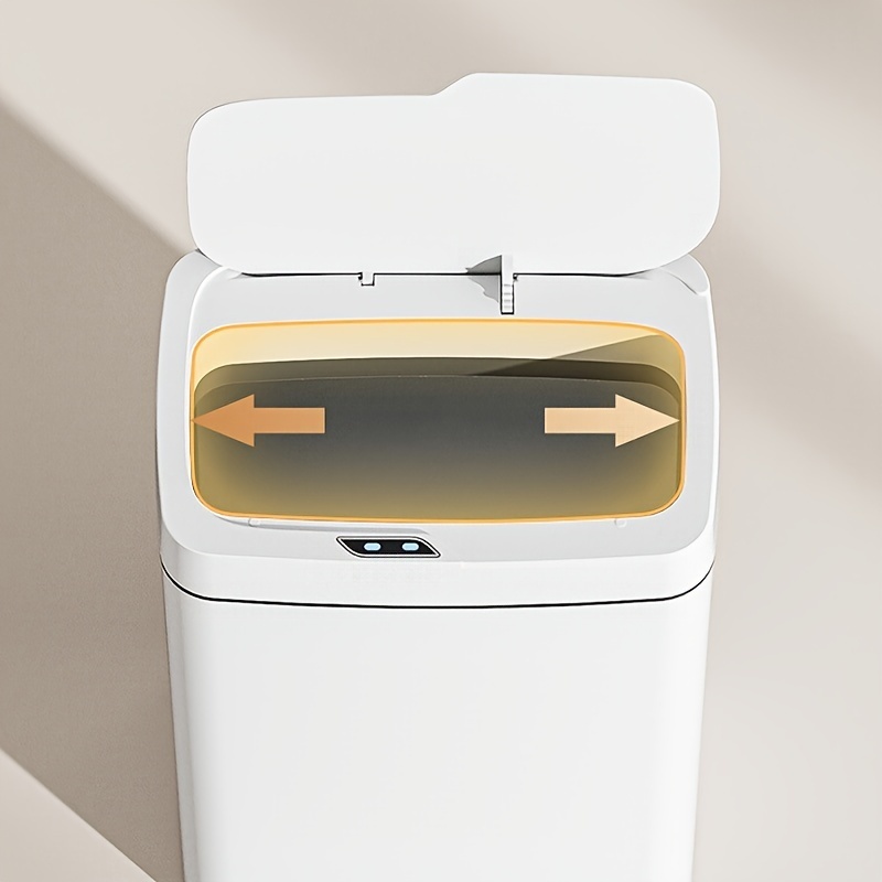 Lixeira com Sensor Automático Inteligente Abre Fácil em Toque Cesto Lixo Casa Quarto Banheiro Cozinha Escritório 16 Litros - Image 8
