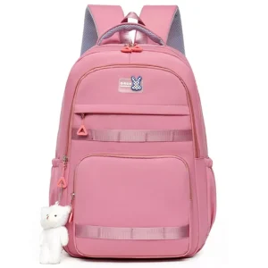 Mochila Feminina unissex para escola Trabalha Nylon impermeável