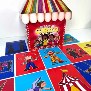 Caixa O Que Tem no Circo com Desenhos