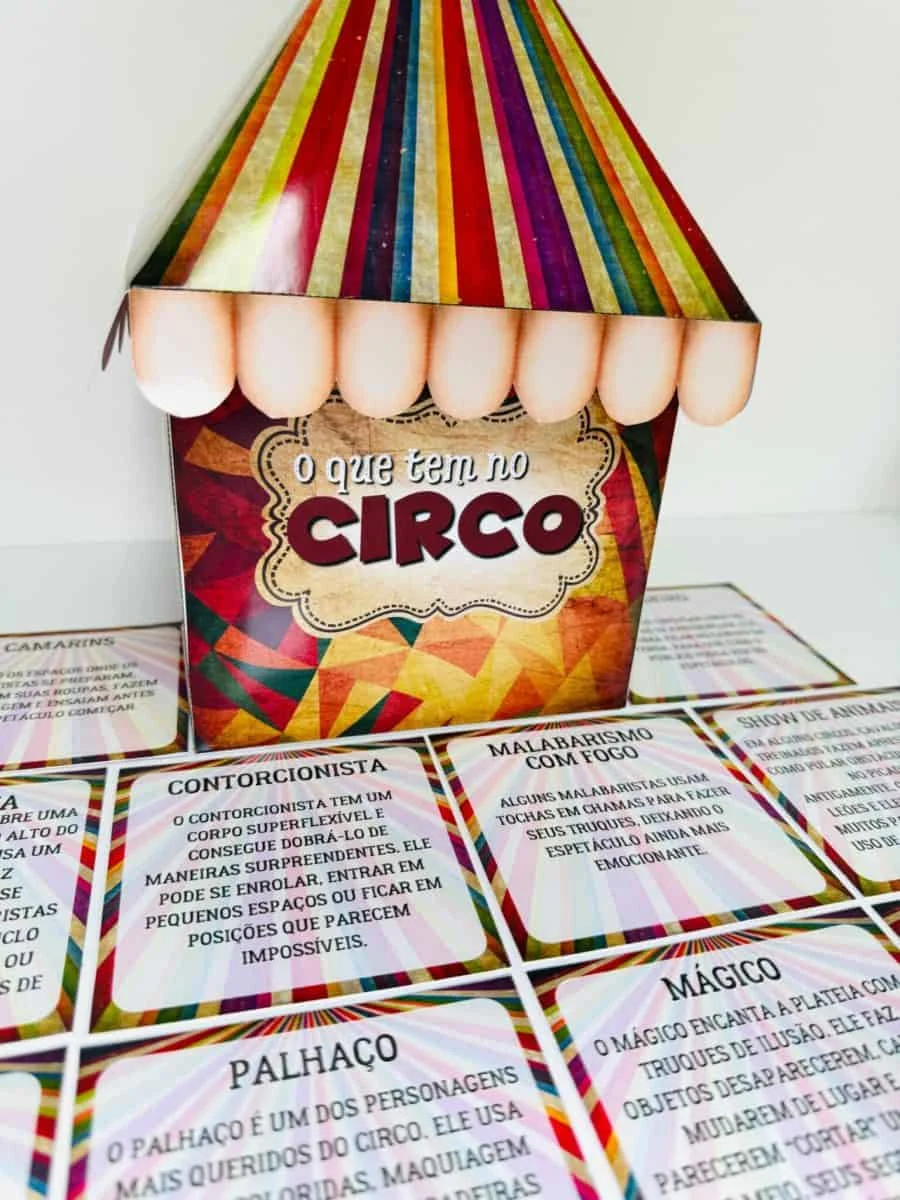 Caixa O Que Tem no Circo com Imagens - Image 8