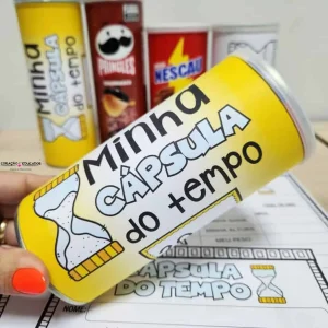 Projeto Cápsula do Tempo com 8 Atividades