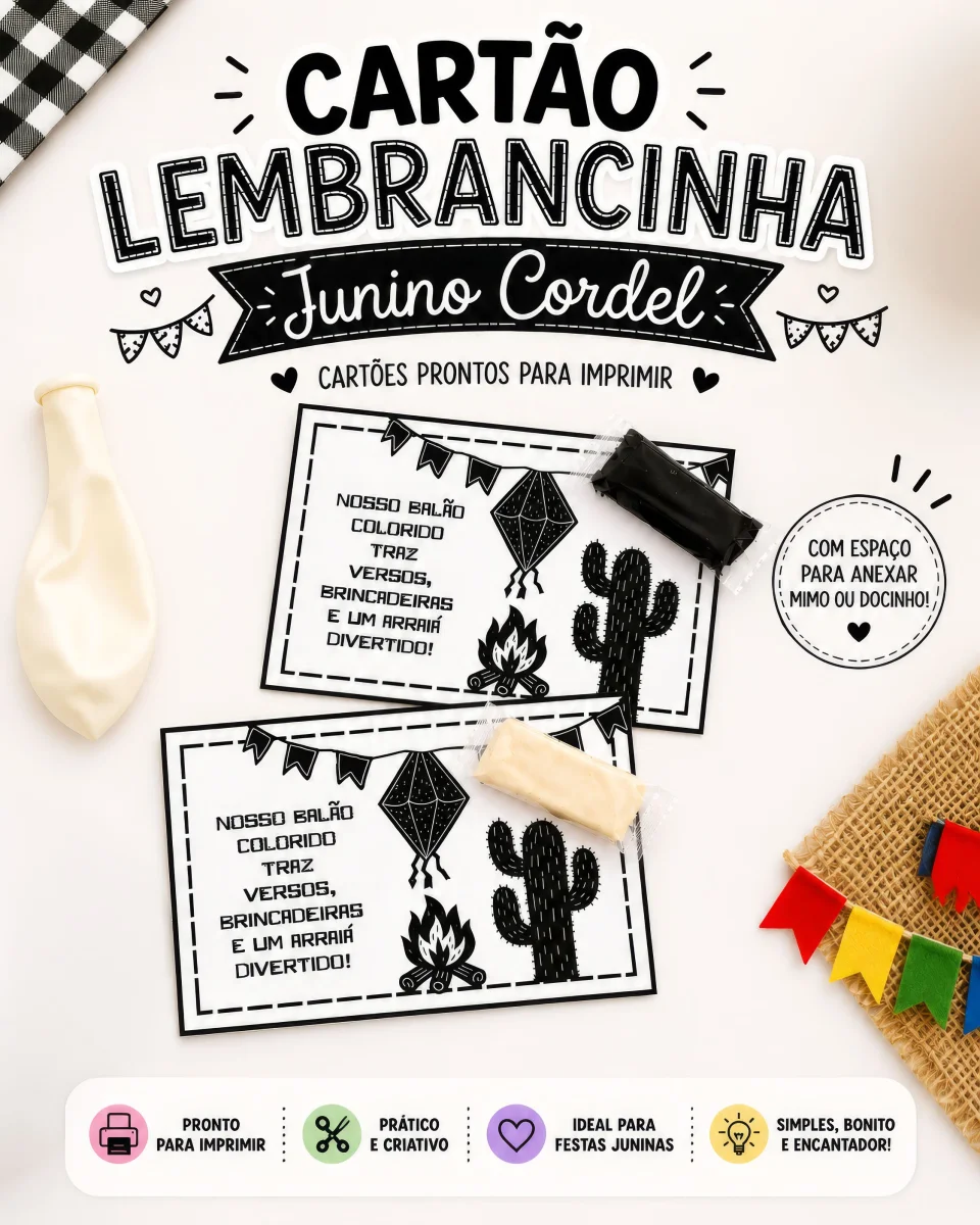 Cartão Lembrancinha Junino Cordel - Image 7