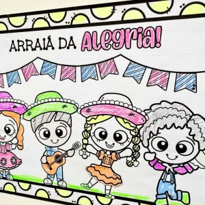 Cartaz Colaborativo Arraiá da Alegria