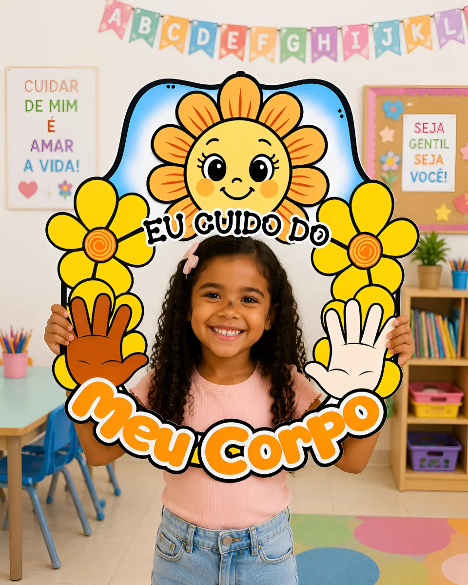 Decoração para Bambolê Eu Cuido do Meu Corpo - Image 6