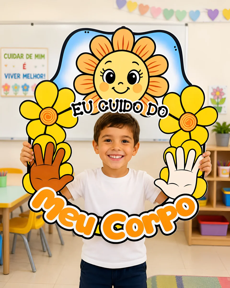 Decoração para Bambolê Eu Cuido do Meu Corpo - Image 4