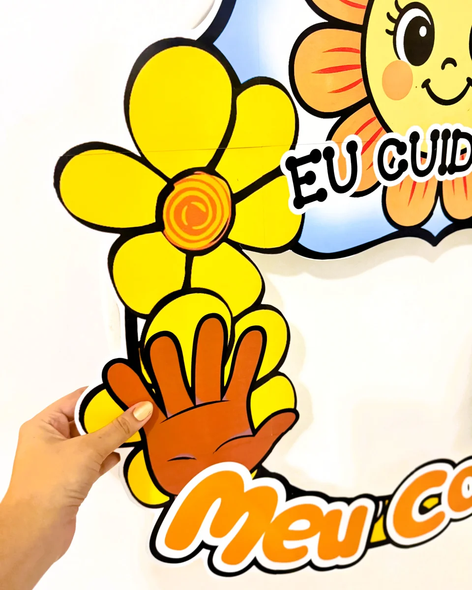 Decoração para Bambolê Eu Cuido do Meu Corpo - Image 3