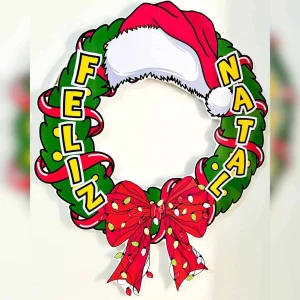 Decoração para Bambolê com Tema Natal