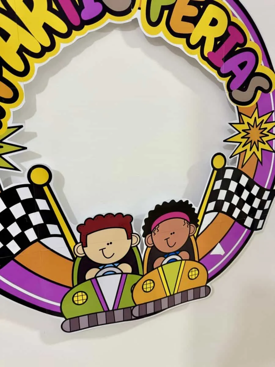 Decoração de Bambolê Partiu Férias - Image 4