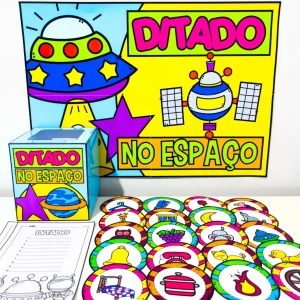 Atividade Ditado no Espaço com 36 Fichas