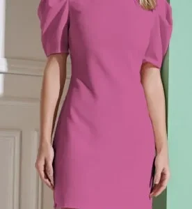 Molde Vestido Tubinho Manga Bufante Princesa