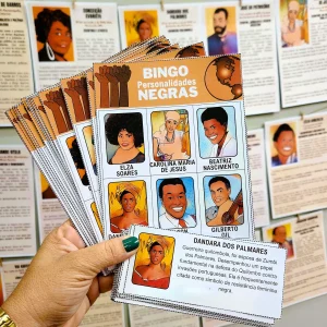 Fichas e Bingo de Personalidades Negras Brasileiras