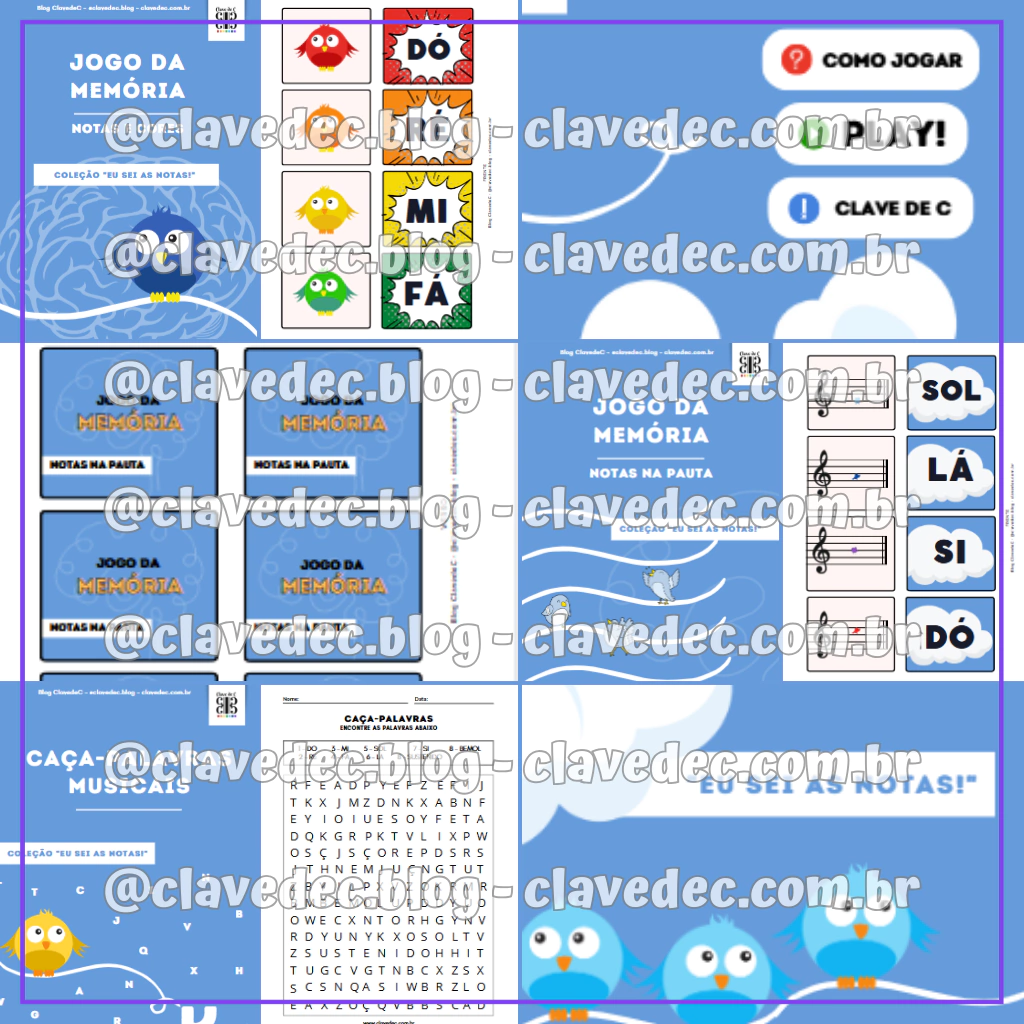Arquivos em PDF | Incrível Coleção de Atividades e Jogos Musicais “Eu Sei as Notas” - Image 4