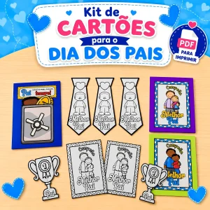 Kit de Cartões para o Dia dos Pais