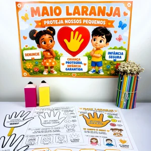 Kit Maio Laranja Proteja Nossos Pequenos