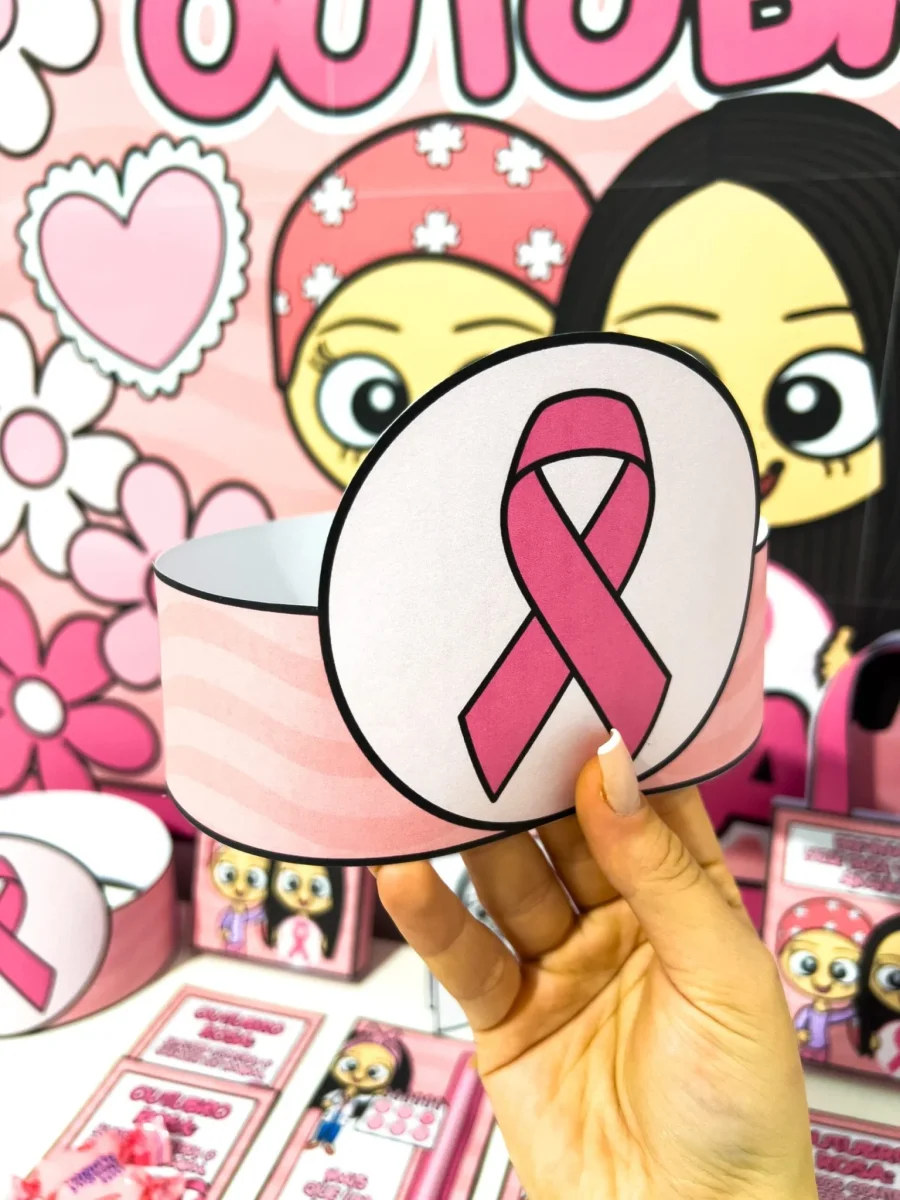 Kit Painel e Lembrancinhas Outubro Rosa - Image 6