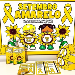Kit Painel e Lembrancinhas Setembro Amarelo