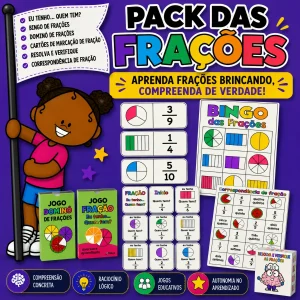 Pack de Frações com 6 Jogos
