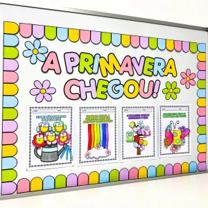 Painel Primavera com Quatro Atividades