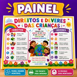 Painel Direitos e Deveres das Crianças