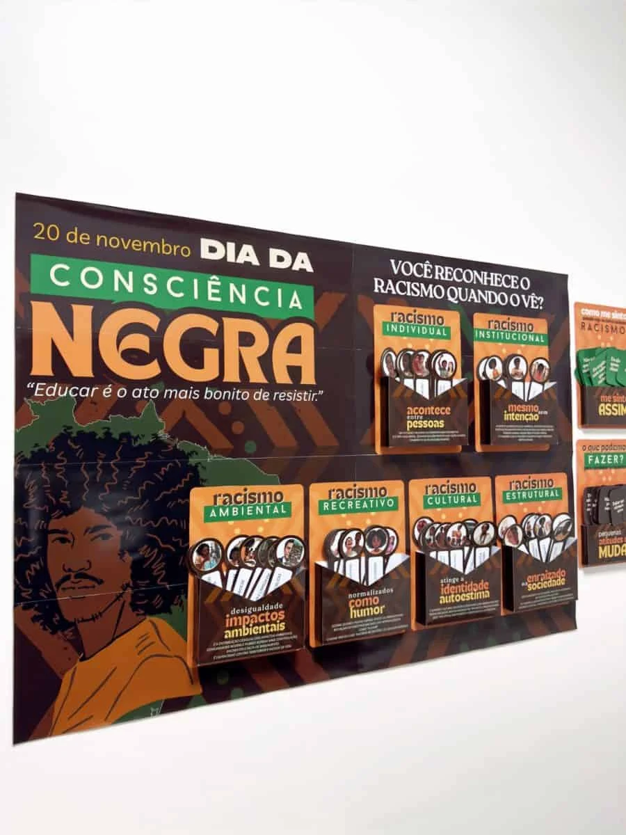 Painel Interativo Antirracista com Caixas Informativas - Image 9