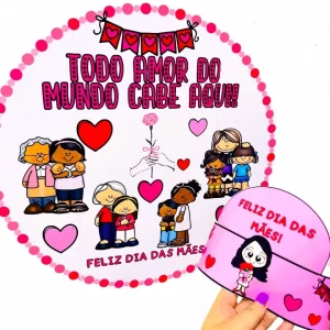 Painel Redondo Dia das Mães