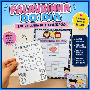 Palavrinha do Dia para Alfabetização