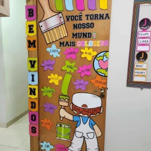 Decoração Porta Afetiva Edição Cores