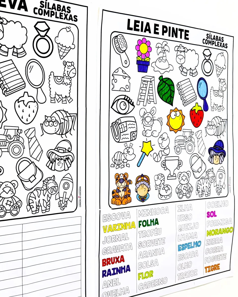 Pôster Interativo de Palavras para Alfabetização - Image 4